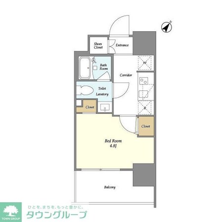 La Douceur四ツ木Eastの物件間取画像